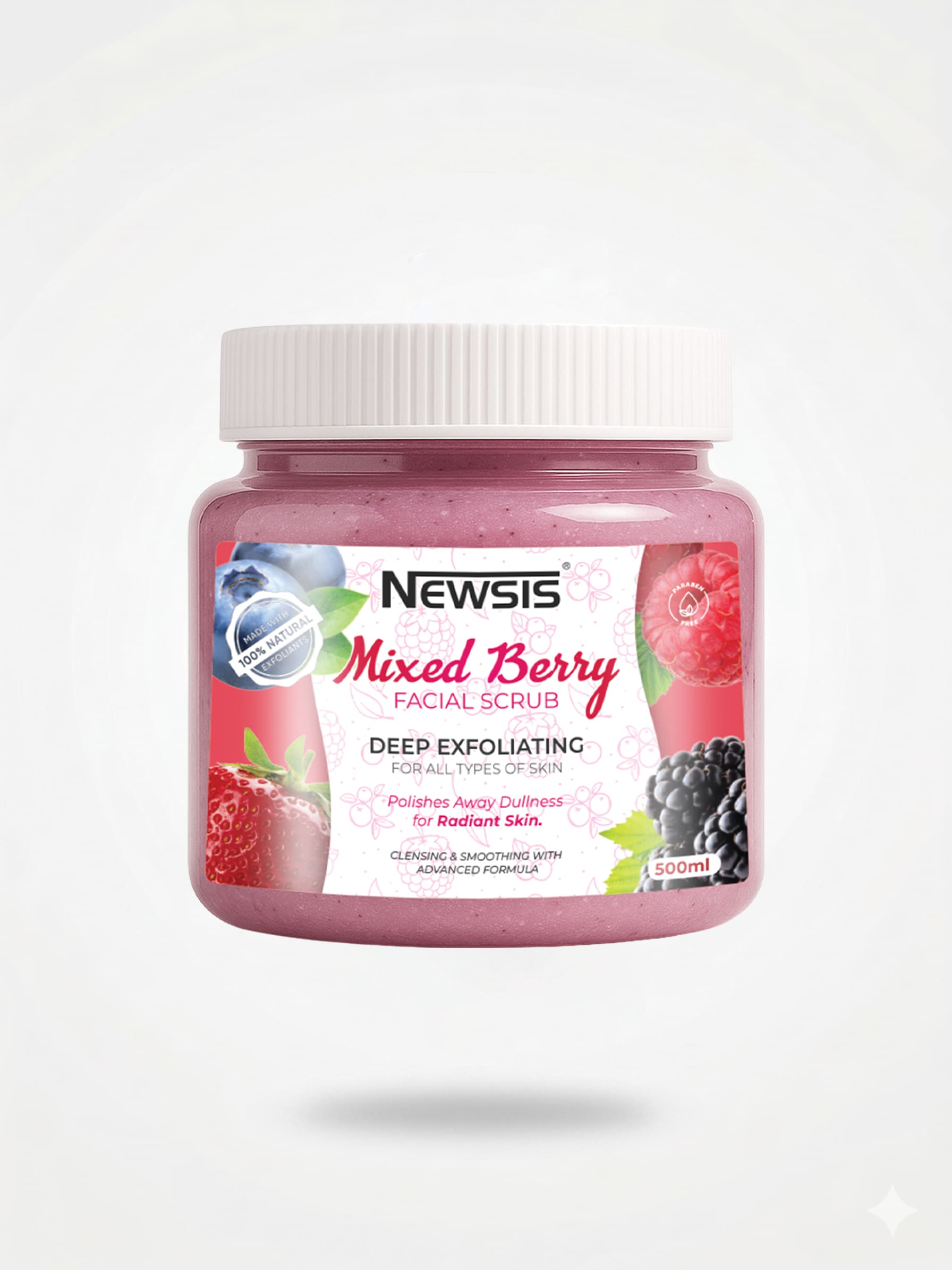 Newsis Mixed Berry Facial Scrub clarifying face cream