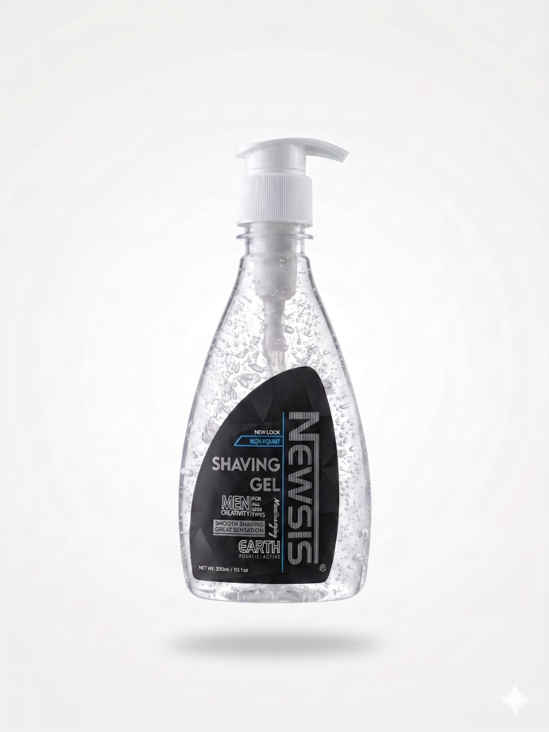 Newsis Shaving Gel Earth bottle premium cosmetics design
